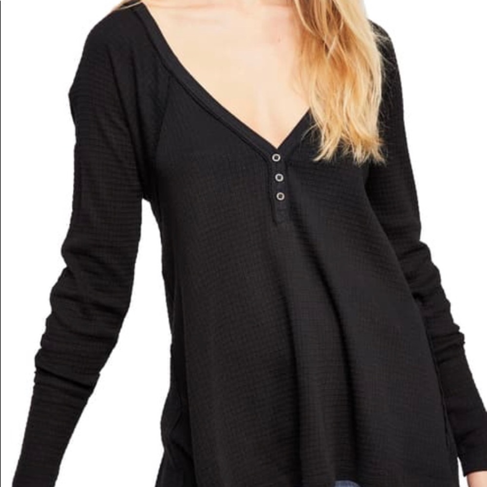 Free People Citrine Textured Cotton Blend Top XS